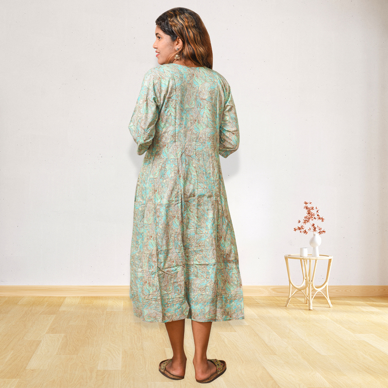 Saniya Mint Breeze Flowy Dress
