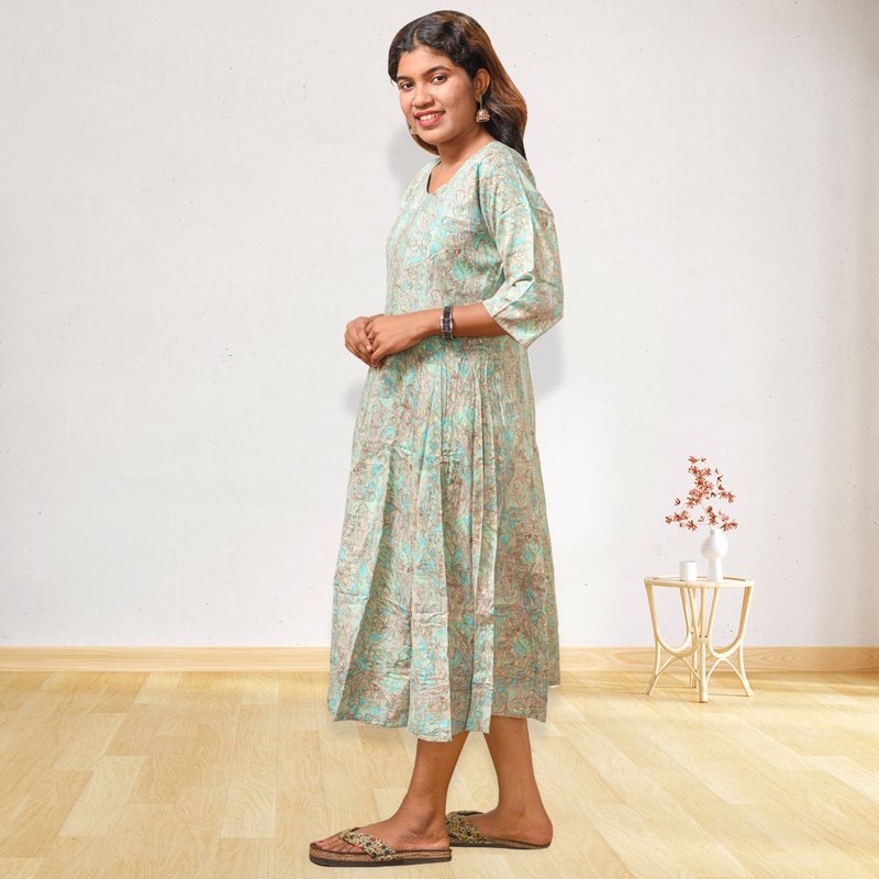 Saniya Mint Breeze Flowy Dress