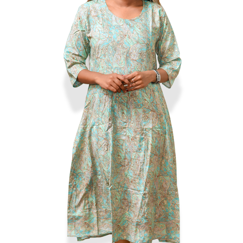 Saniya Mint Breeze Flowy Dress