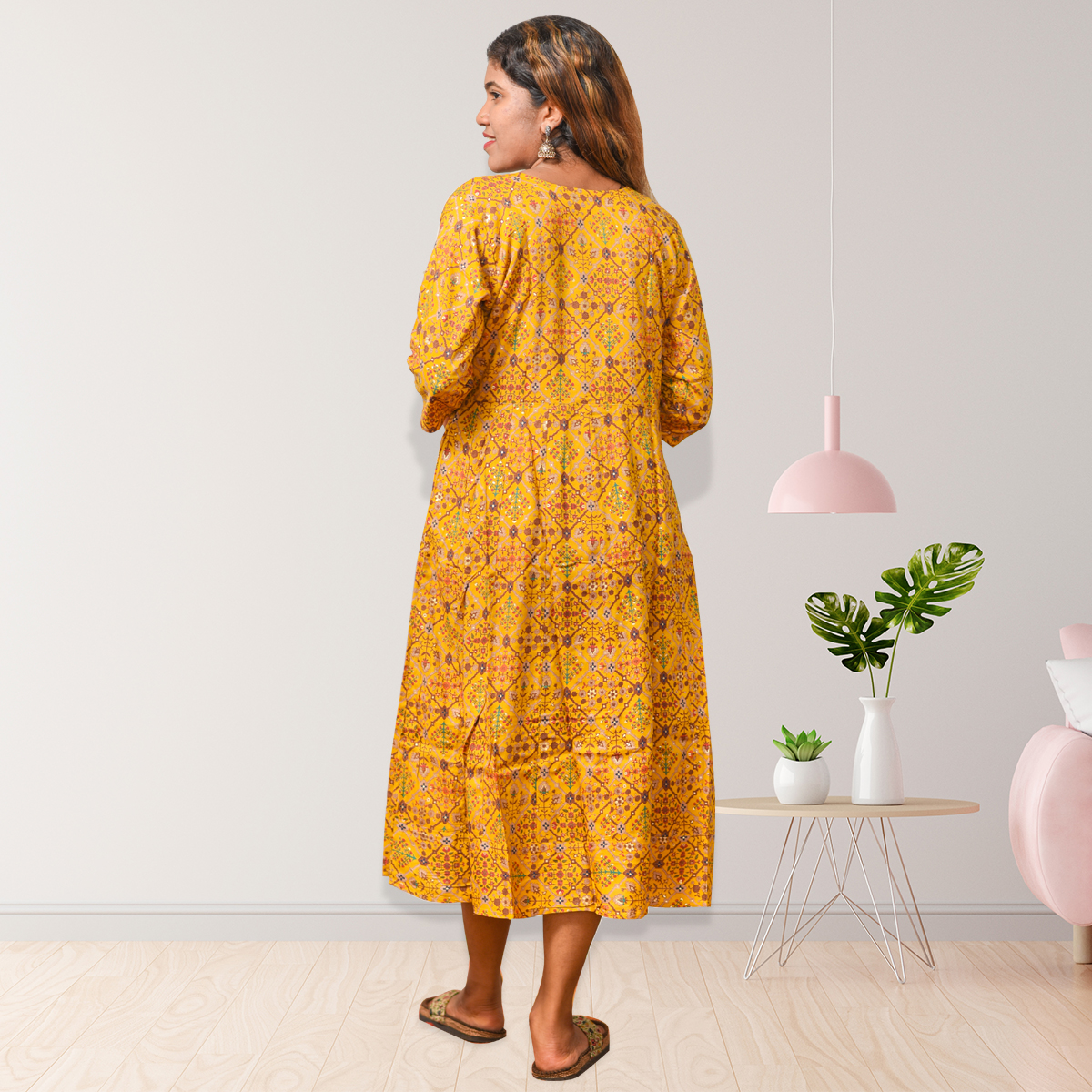 Saniya Sunshine Floral Midi Dress Saniya Sunshine Floral Midi Dress