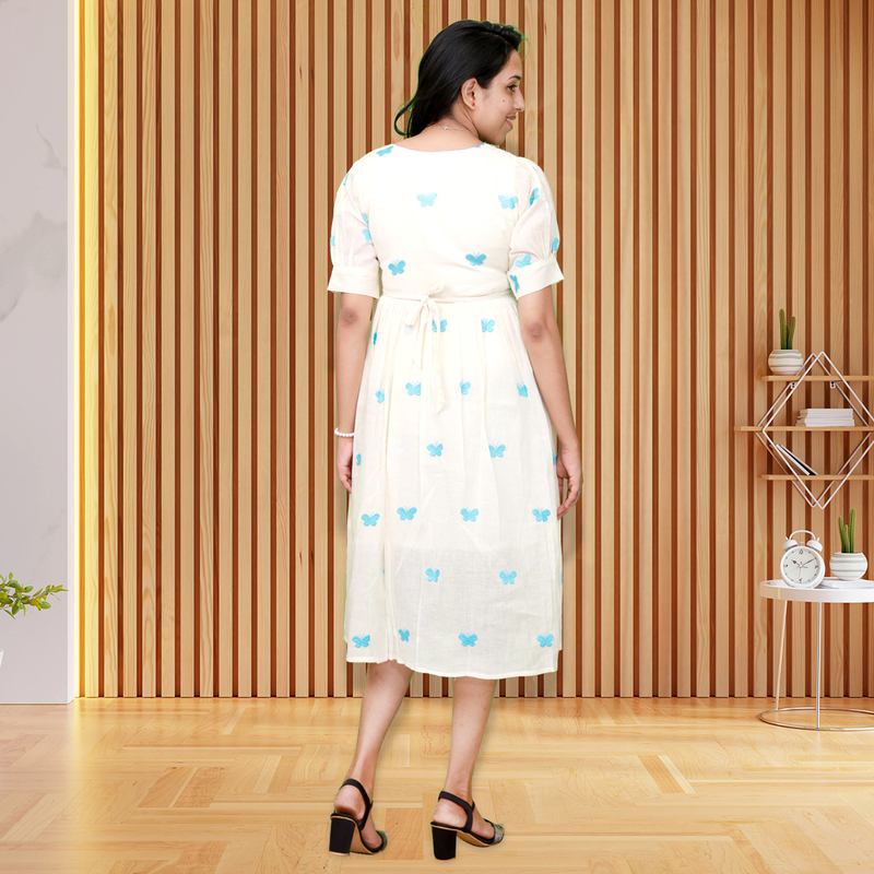 Butterfly Sky Blue Dress Butterfly Sky Blue Dress