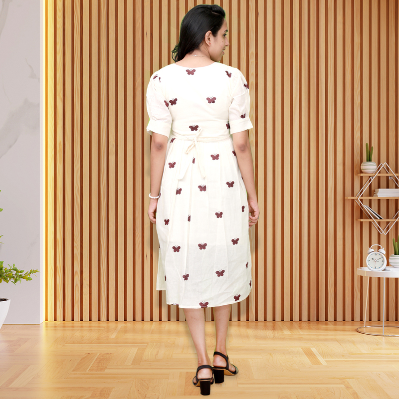 Maroon Butterfly Dress Maroon Butterfly Dress