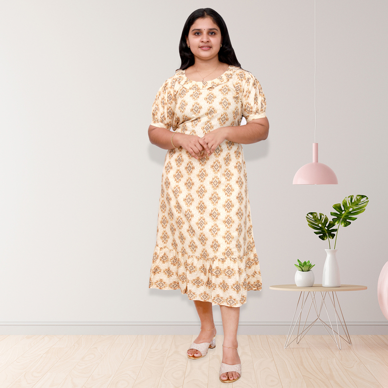 Riya PREMIUM REYON PRINTED FROCK-4