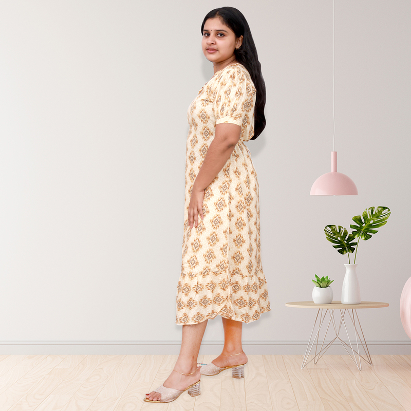Riya PREMIUM REYON PRINTED FROCK-4