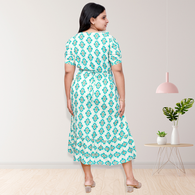 Riya Premium Rayon Printed Frock --4 Riya Premium Rayon Printed Frock --4