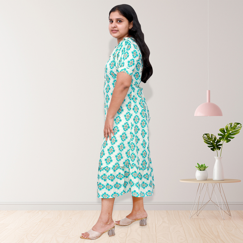 Riya Premium Rayon Printed Frock --4 Riya Premium Rayon Printed Frock --4