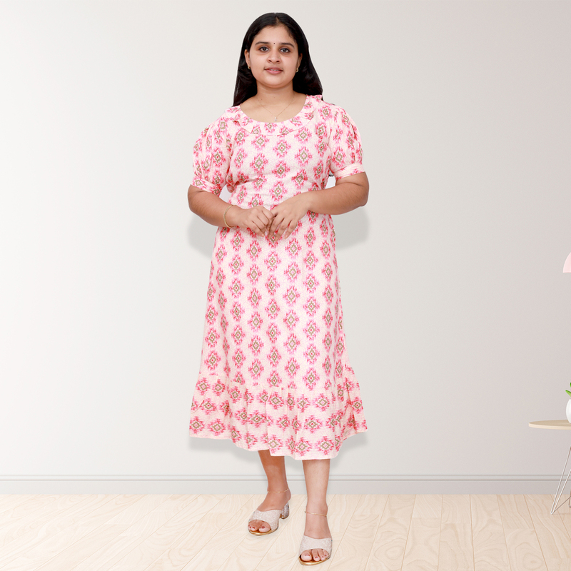 Riya PREMIUM REYON PRINTED FROCK-5 Riya PREMIUM REYON PRINTED FROCK-5