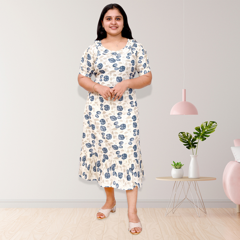 Riya Premium Rayon Printed Frock Top-5