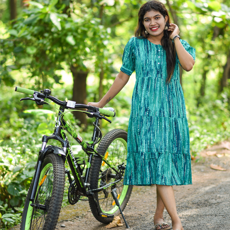 Sonaly-Teal Glow Edition-Crysta Rayon Foil Print Sonaly-Teal Glow Edition-Crysta Rayon Foil Print