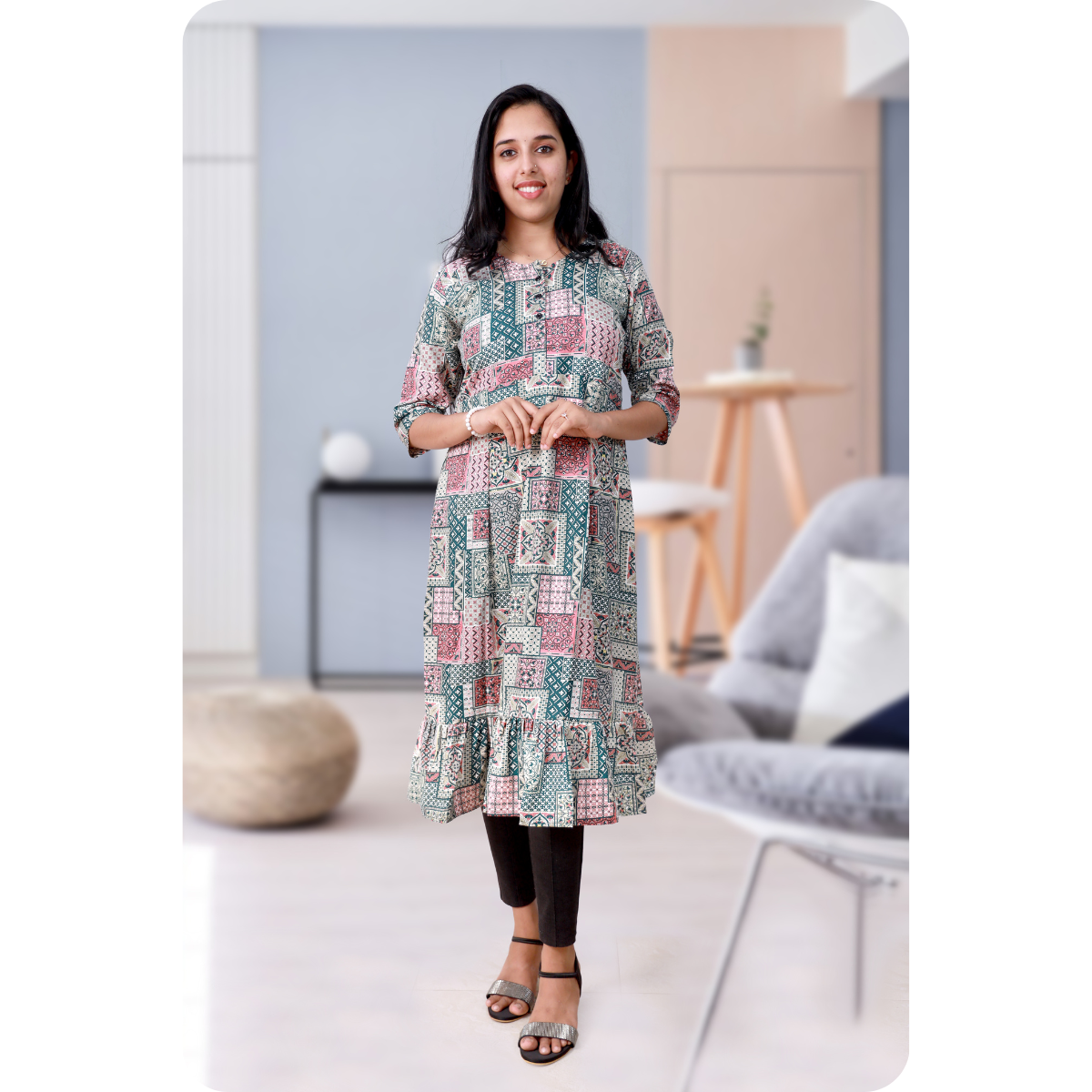 Isha Pink & Green Mix Isha Pink & Green Mix