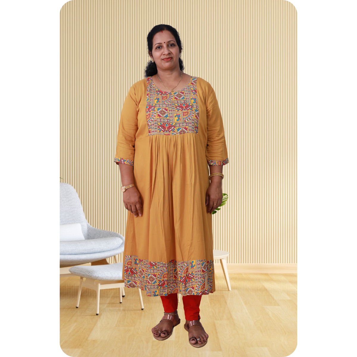 Della Wringle Rayon Mustard Yellow Della Wringle Rayon Mustard Yellow