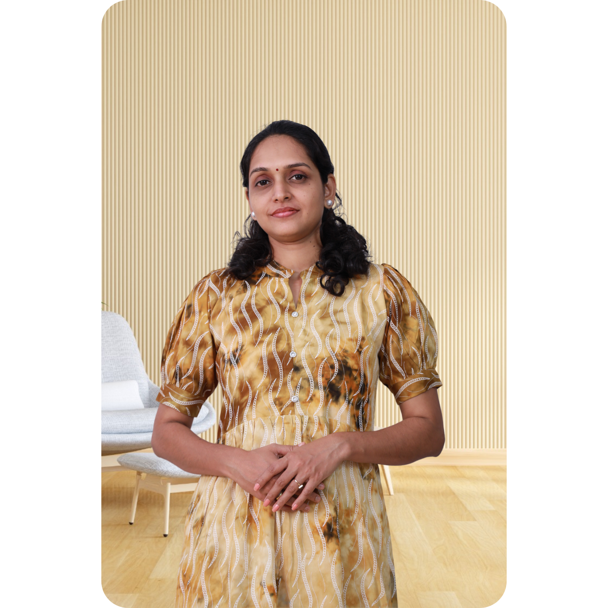 Esther discharge rayon yellow dress Esther discharge rayon yellow dress