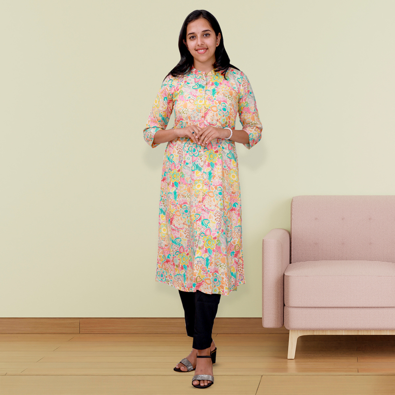 Zahari Floral Dress-Pastel Bloom